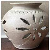 Perforated Terra Cotta Vase
