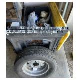 Large plastic totes and contents amd more