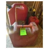 6 gas cans