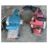 Electric hand planer and belt sander