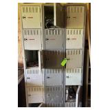 Locker cabinet and contents