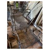 2 metal patio chairs