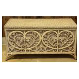 Wicker Storage Bench