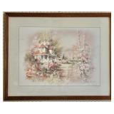 Vtg 1989 Framed Andres Opinas Print Signed