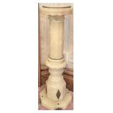 Antique Alabaster Lamp Pedestal