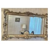 Ornate Gold Rococo Style Mirror