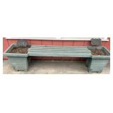 Planters Bench w/ Garden Signs