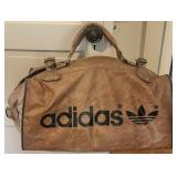 Vintage 70ï¿½s Adidas Leather Weekender Bag