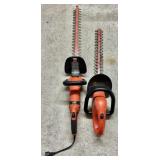 (2) Black & Decker Electric Hedge Trimmers