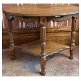Vintage 2-tiered Oval Side Table