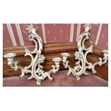 (2) Vintage Syroco Wall Sconces