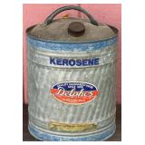 Delphos 5Gal. Blue Rim Galvanized Kerosene Can