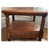 Two-tiered Side Table w/Drawer