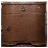 Vtg Art Deco Bedside Table