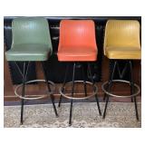 (3) Vintage Bar Stools
