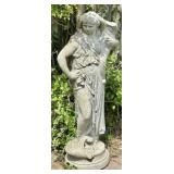 Concrete Classical Figural Goddess Garden Statue
