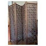Teakwood 4-Panel Room Divider