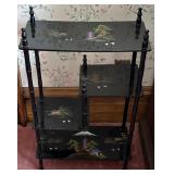 Asian Style Black Tiered Plant Stand