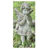 Concrete Praying Angel Statue