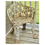 Antique Victorian Style Cast Iron Chair