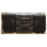 RCA RS1285 5-Disc CD Changer w/ Radio Speakers