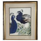 Framed Peacock Print