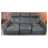 Grey Micro Suede Couch
