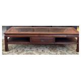 Wood Carved Coffee Table