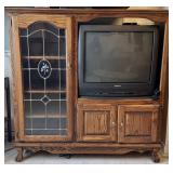 Clawfoot Entertainment Stand and TV