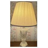 Crystal Cut Brass Lamp