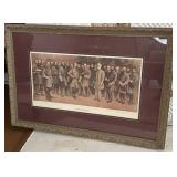 Framed ï¿½Lee and His Generalsï¿½  Matted Print