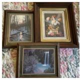 (3) Vintage Framed Prints