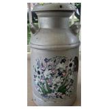Hand-Painted Vintage Milk Can