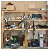 Contents of Wood Shelf