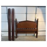 Wooden bed frame