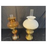 2 oil lamps converted to electric