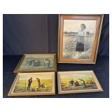 4 decorative pictures