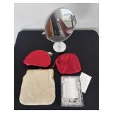 Mirror, Night Light, Makeup Bags