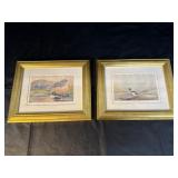 2 framed wildlife portraits