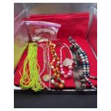 Lot of assorted costume jewelry