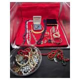 Assortment of bracelets, necklaces, and more