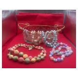 Jewelry Tray and Assorted Necklaces