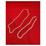Two Natural Pearl Necklaces