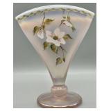 Fenton Bill Fenton & J. Cutshaw Fan Vase Numbered