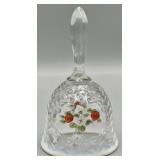 Fenton Art Glass Opalescent Basket Weave HP Bell