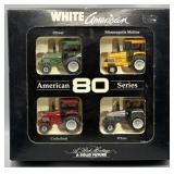 1990 Ertl White American 80 Series Tractor Set
