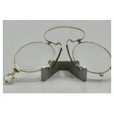 Antique Pince Nez Spring Bridge Glasses