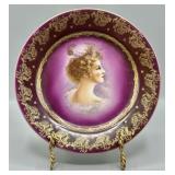 Antique Royal Vienna Portrait Cabinet Plate