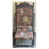 Antique Eastlake Victorian Folding Parlor Chair