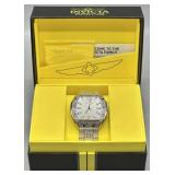 Invicta Celestial Crystal Menï¿½s Watch Silver Tone